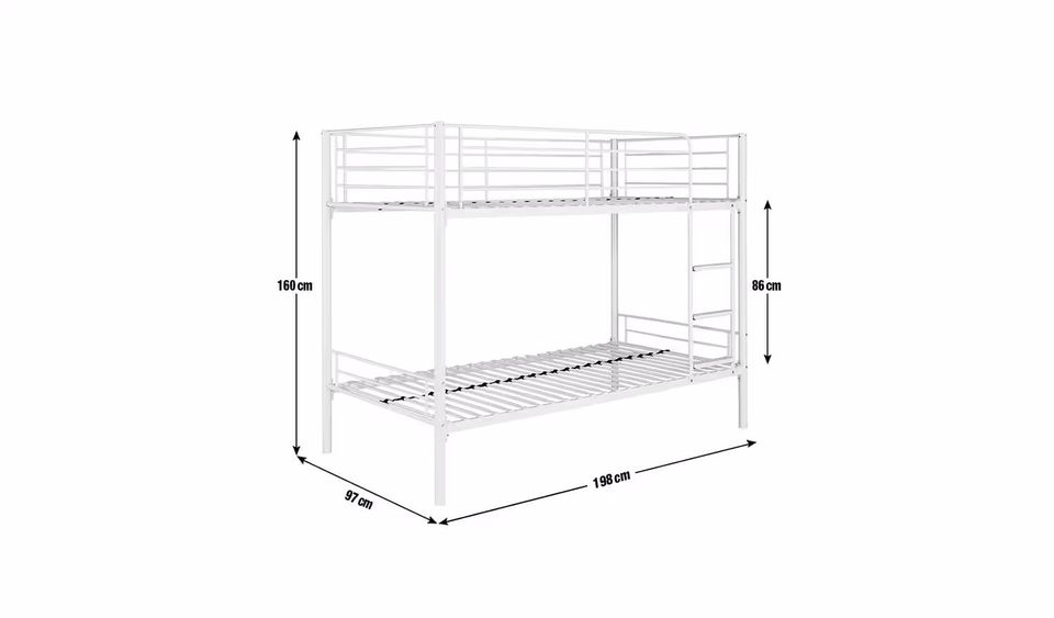 Mason Metal Bunk Bed Frame - Black